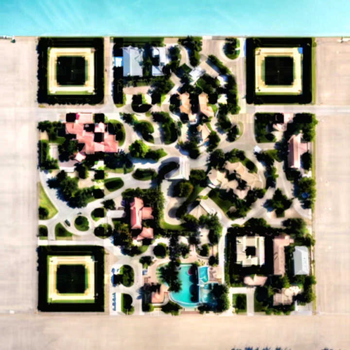 Maple Street: an AI art QR code in the Neighborhood style