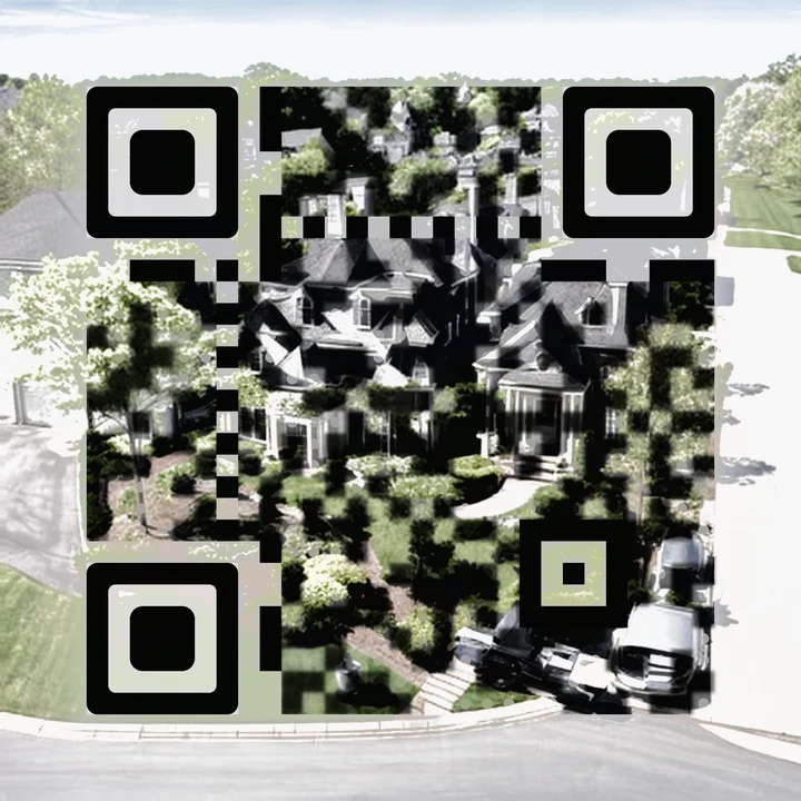 Maple Street: an AI art QR code in the Neighborhood style